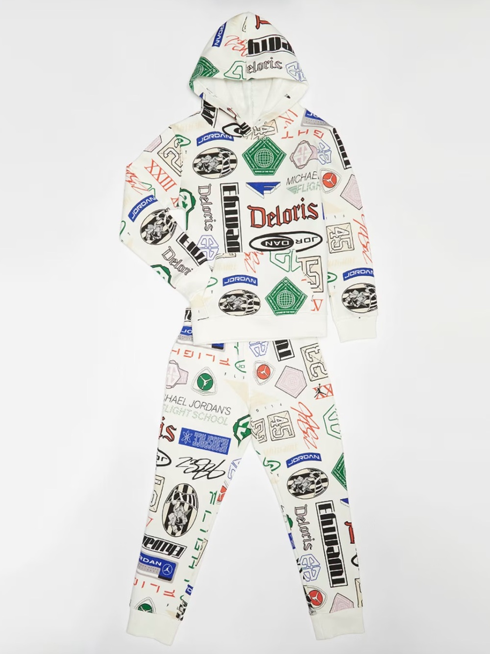 JDB Michael Jordan Brooklyn All Over Print Fleece Pullover Set - 2T